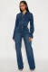 EVE Long Sleeve Denim Jumpsuit LX-6071