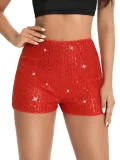 EVE Sequin Solid Color Short GXRF-QC081