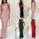 EVE Sleeveless Sequin Maxi Dress GXRF-QC094
