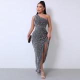 EVE Sleeveless Sequin Maxi Dress GXRF-QC085