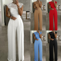 EVE Plus Size Solid Color Jumpsuit GXRF-Y39