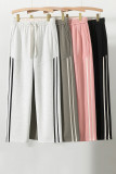 EVE Plus Size Loose Stripe Patchwork Pants YIM-6671