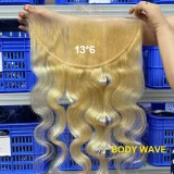 EVE Transparent Lace Human Hair Frontal Closure Wigs JFDX-30481