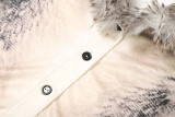 EVE Fur Neck Print Two Piece Skirts Set XEF-K25S84126