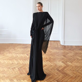 EVE Irregular Mesh Maxi Dress XEF-K25D84628
