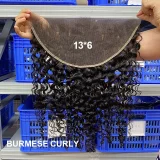 EVE Transparent Lace Human Hair Frontal Closure Wigs JFDX-30481