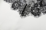 EVE Lace Contrast Color Patchwork Mini Dress XEF-K25D82372