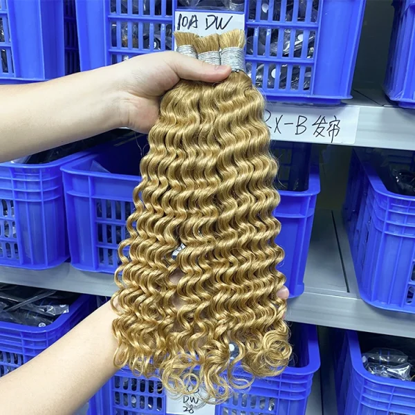 EVE Human Hair Natural Hair Bundle Deep Wavy Wig JFDX-69852