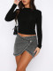 EVE Long Sleeve Backless Tops GZYF-1133