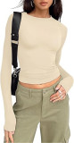EVE Solid Color Short T Shirt GZYF-1090