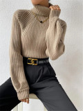 EVE High Collar Knits Pullover Sweater GZYF-1023