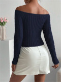 EVE Off Shoulder Knits Tops GZYF-1112