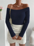 EVE Off Shoulder Knits Tops GZYF-1112