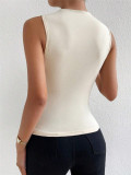 EVE Ruched Sleeveless T Shirt GZYF-1057