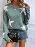 EVE Star-Patterned Pullover Sweater GZYF-1061