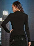 EVE Long Sleeve Ruched T Shirt GZYF-1126