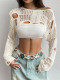 EVE Hollow Out Knits Smock Sweater GZYF-1098