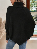 EVE Bat Sleeve High Collar Sweater GZYF-1069