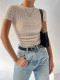 EVE O Neck Knits T Shirt GZYF-1131