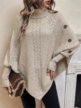 EVE Bat Sleeve High Collar Sweater GZYF-1069