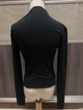 EVE Long Sleeve Ruched T Shirt GZYF-1007