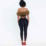 EVE Sexy Patchwork Two Piece Pants Set GZJQ-K25S84907