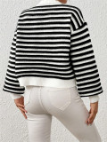 EVE Stripe Color Block Cardigan Sweater GZYF-1167