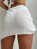 EVE Knits Hollow Out Drawstring Skirt GZYF-1116
