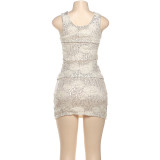 EVE Sequin Tank Top And Mini Skirt Set GSLF-K25S83093