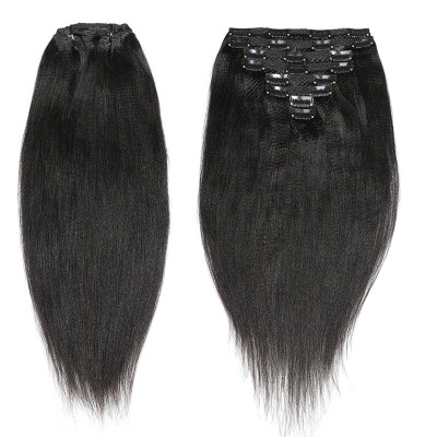 EVE Human Hair Straight Clip In Extension Wig JKLS-80007
