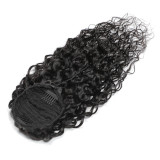 EVE Human Hair Water Wave Drawstring Ponytail Hair Wigs JKLS-82910