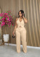 EVE V Neck Sleeveless Vest Pants Suit SHMF-6183