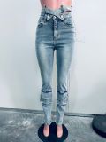 EVE Multi-pocket Slim Jeans SHMF-6200