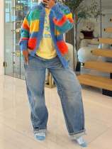 EVE Colorful Knits Loose Coats TR-1351