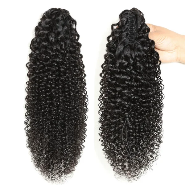 EVE Human Hair Clip-On Ponytail Wig JKLS-55547