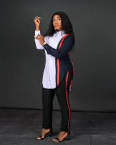 EVE Solid Color Stripe Pants SHMF-6135