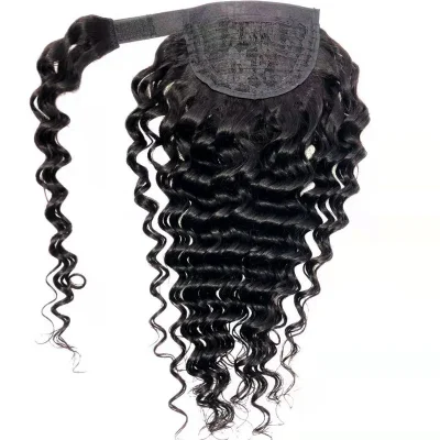 EVE Human Hair Wrap Around Ponytail Deep Wave JKLS-50600