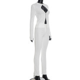 EVE Sexy Tight Top And Pants  Two Piece Sets GSBD-D25ST363