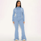 EVE Fashion Hooded Top And Flared Pants Two Piece Sets GSBD-Q25ST339
