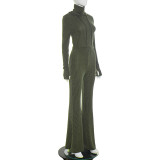 EVE Fashion Hooded Top And Flared Pants Two Piece Sets GSBD-Q25ST339