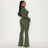 EVE Fashion Hooded Top And Flared Pants Two Piece Sets GSBD-Q25ST339