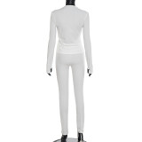 EVE Sexy Tight Top And Pants  Two Piece Sets GSBD-D25ST363
