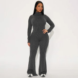 EVE Fashion Hooded Top And Flared Pants Two Piece Sets GSBD-Q25ST339