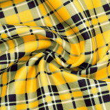 EVE Fashion Vintage Plaid Print Flared Pants GSBD-D25PT453