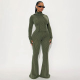 EVE Fashion Hooded Top And Flared Pants Two Piece Sets GSBD-Q25ST339