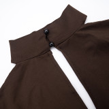 EVE Sexy Long Sleeve Top And Skirt Two Piece Sets GSBD-J25ST319