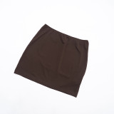 EVE Sexy Long Sleeve Top And Skirt Two Piece Sets GSBD-J25ST319