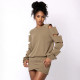 EVE Loose Ripped Hole Top And Skirt Suit GSBD-J25ST332