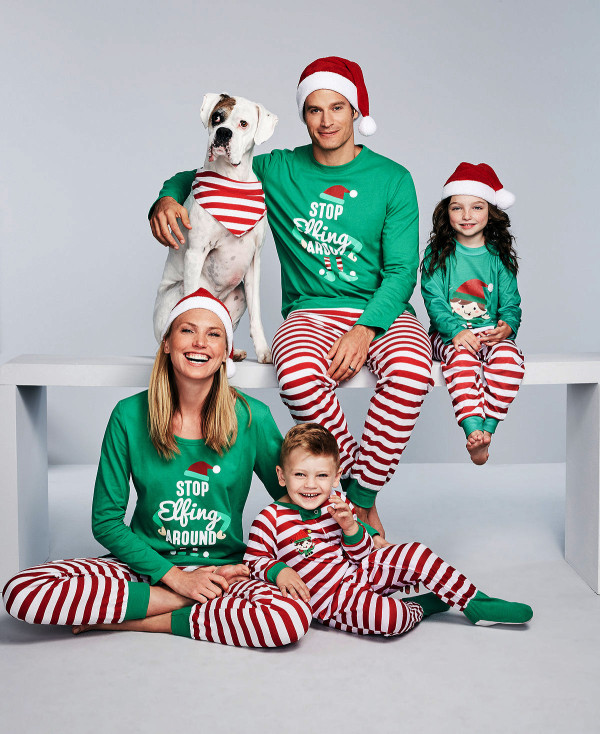 EVE Christmas Print Pajama Family Matching Set GSGS-0618#