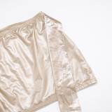 EVE Sexy Strappy Long Sleeve Top And Skirt Two Piece Set GSBD-D25ST362